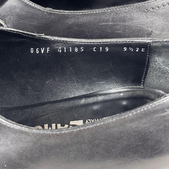 Salvatore Ferragamo Gregory Leather Shoes Size 9.5 2E Made In‎ Italy main image 6